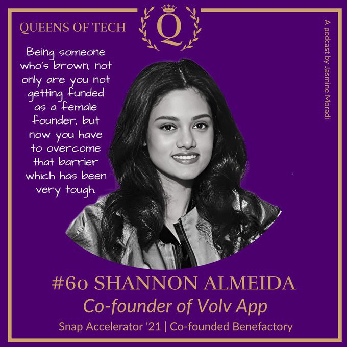 Tech Queen Shannon Almeida - Co-founder of Volv App